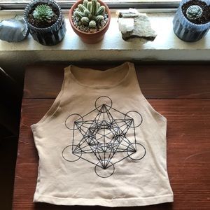 Metatrons Cube, Sacred Geometry Crop Top